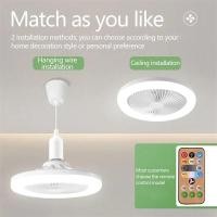 ราคา พัดลมติดบ้าน หลอดไฟพัดลมติดเพดาน LED พัดลมเพดานพร้อมไฟใหม่ พัดลมติดเพดาน พร้อมหลอดไฟ E27 30W (29054936137)