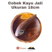 ราคา ทาริมซิอามิส ครกและสาก ไม้สักกลม หนึ่งชุด 18ซม (26883170978)