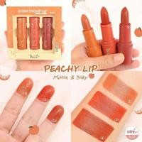 ราคา Obuse peachy Lip Set3pcs เนื้อแมท แต่บางเบา (4826056134)