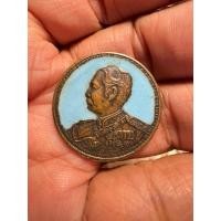 ราคา D เหรียญลงยาฉากสีฟ้า ที่ระลึกเสด็จพ่อ ร.5 จุฬาลงกรณ์ บรมราชาธิราช หลัง จปร. สวยดี น่าเก็บสะสมบูชามาก (23436041902)