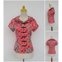 ราคา KATUN เสื้อกี่เพ้าผ้าฝ้ายลายดอกไม้มือสอง / เพรเลิฟ กี่เพ้า (27187936570)