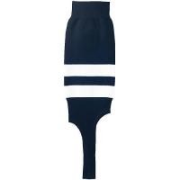 ราคา Mizuno Baseball Softball Socks Stockings Regular Cut Model 12JXBS21 Navy / White Line Type (49802015634)