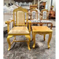 ราคา เก้าอี้ไม้สักสีทอง เก้าอี้รับรองไม้สักสีทอง โต๊ะเคียงงานไม้สักสีทอง (23587656916)