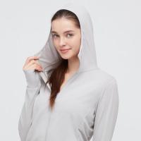ราคา ∈✵UNIQLO เสื้อฮู้ดแขนยาว กัน UV AIRism Mesh UV Protection (10145851571)