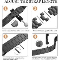 ราคา FitTurn Bands ใช้งานร่วมกับ Michael Kors Access Bradshaw 22 มม.เปลี่ยนทนทาน Quick Release โลหะสแตนเลสสายนาฬิกาสายรัดข้อมือสําหรับ MKT5001/5004/5013 (Gol (54102341053)