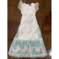 ราคา sale เดรสงานปัก Miss bell มือ 1 ตำหนิป้ายขาด s m ต้นๆ ใส่ได้ (10917467817)