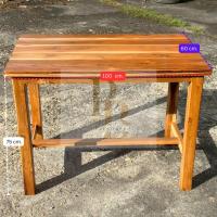 ราคา โต๊ะทำงาน โต๊ะอาหาร โต๊ะไม้สัก 60 x100 x75 cm เฟอร์นิเจอร์ไม้สัก Teakwood Table (43557969145)