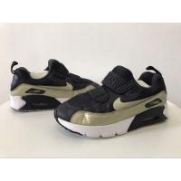 ราคา Nike Air Max รองเท้าผ้าใบ แบบสวม สีดำทอง Sz.17 cm. รองเท้าเด็ก มือสอง (23588301115)