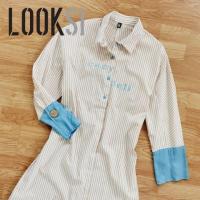ราคา เดรสเชิ้ต/เชิ้ตยาว Looksi #เสื้อมือสอง สภาพดี (7242169908)