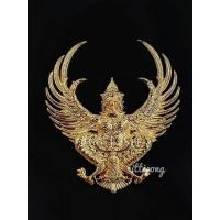 ราคา พญาครุฑ รุ่นจอมราชันย์ #เนื้อกะไหล่ทอง หลวงพ่อวราห์ วัดโพธิทอง ปลุกเสก ด้านหน้าเป็นพญาครุฑ (อุ้มทรัพย์) ด้านหลัง ร.5 (27585735709)