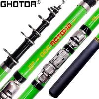 ราคา Ghotda คันเบ็ดตกปลา คาร์บอนไฟเบอร์ ยืดหดได้ 1.5 ม. 1.8 ม. 2.1 ม. 2.4 ม. 2.7 ม. 3.0 ม. (24022053681)