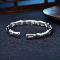 ราคา S999 เงินแท้พื้นผิวมันวาวสร้อยข้อมือไม้ไผ่ปรับเพิ่มขึ้นเปิดเลื่อนปรับสร้อยข้อมือแฟชั่นทุกการแข่งขันสําหรับ Girlfri (53302769056)