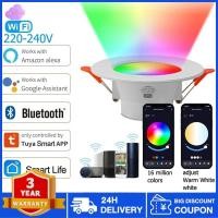 ราคา โคมฝังฝ้า โคม LED ทรงกลม รุ่น PN แสงขาว และ แสงวอร์มไวท์ หรี่แสงได้, เปลี่ยนสีได้, สำหรับติดตั้งบนเพดาน (25109138384)