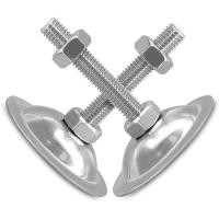 ราคา 304 ถ้วยเท้าสแตนเลสคงที่ปรับโดยรวมตู้เฟอร์นิเจอร์ฐานแบนรองรับ M5M6M8M10M12M16 (28571882445)