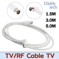 ราคา สายอากาศทีวี สายทีวีคอนโด TV RF Cable สีขาว ( 1.5 / 3 / 5 เมตร TV line Digital Television Cable ) นำสัญญาณได้ดี (25758708557)