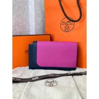 ราคา Like New Hermes Camail Long Wallet Stamp D ใส่สายโซ่ (23672356107)
