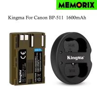 ราคา KingMa For Canon BP-511 (1600mAh) Rechargable Li-ion battery / Dual USB charger for Canon EOS 300D camera (22667414846)