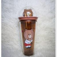 ราคา แก้วน้ำไลน์เฟรนด์ส ลาย Brown 7-11 Line Friends (1832818136)