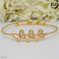 ราคา PGX Xuping สร้อยข้อมือกําไลข้อมือยืดหยุ่นชุบทอง - BR024 (28987913777)