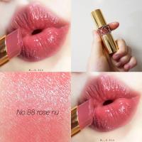 ราคา (ลองสวอชไป1ครั้ง)YSL rouge volupte shine 88 (rose nu) (13234790169)