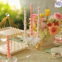 ราคา Violet Flamingo เซ็ตเทียนแท่งคู่ลายหัวใจ French Romance Candle Set เทียนมีกลิ่นหอม smokeless กล่องละ 2 แท่ง (26073636537)