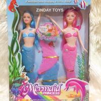 ราคา ตุ๊กตานางเงือกคู่ มีไฟ Mermaid Princess (6612794539)