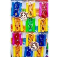ราคา เชือกกระโดดพลาสติกออกกำลัง สำหรับเด็ก 20บาท ขายทีละ 12ชิ้น (1611431294)