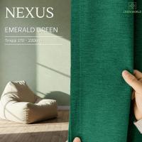 ราคา LinenWorld Langsir Nexus สีเขียวมรกต Siap Jahit Free Cangkuk / แหวน โพสต์ Setiap Hari (47103623394)