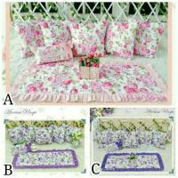 ราคา UNGU PREORDER Minimalist Shabby Chair ปลอกหมอนอิงโซฟา / Home Shabbychic Guest Set Annisa สีชมพูดอกไม้สีม่วง (9742842958)