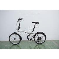 ราคา จักรยานพับได้ญี่ปุ่น - ล้อ 20 นิ้ว - มีเกียร์ - อลูมิเนียม - Ferrari - สีขาว [จักรยานมือสอง] (26070798075)