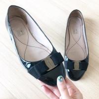 ราคา Ferragamo s.38 authentic% made in italy flatsหนังแก้วเรียบหรู (1498230965)