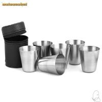ราคา MAINAUSHUI 5 ชิ้น/เซ็ต 30/70ml แก้วไวน์,กลางแจ้งพร้อมถ้วยสแตนเลส,แบบพกพาเดินทางปฏิบัติ Camping Drinkware สําหรับ Whisky (41277101545)