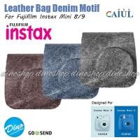 ราคา กระเป๋าหนัง Fujifilm Polaroid Instax Mini 9 Denim Jeans Case (43955845050)