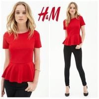 ราคา ส่งต่อ เสื้อครอป H&M ของใหม่ ป้ายห้อย - size xs (อก 34 นิ้ว) (4238647455)