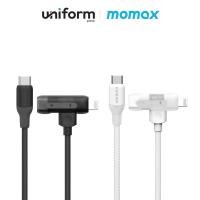 ราคา สายชาร์จ MOMAX 1-Link Flow Duo 2-in-1 USB-C to USB-C + L-ning (1.5m) Charging + Data Cable  (Braided - TPE + Nylon) (26922425322)