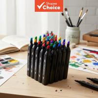 ราคา ชุดปากกามาร์กเกอร์สีน้ํา 24/36/48/60/80 สี หัวคู่ (48700229562)