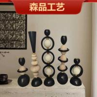 ราคา เชิงเทียนไม้เนื้อแข็ง ข & ข ศิลปะ เชิงเทียนไม้ในครัวเรือนโรแมนติกบรรยากาศตกแต่งเชิงเทียนไม้ (46502594054)