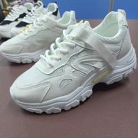 ราคา YH80061รองเท้าผ้าใบผูกเชือกพื้นสูง2นิ้วพื้นยางมี3สีไซส์37-41 (24197015961)