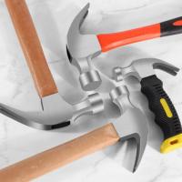 ราคา ค้อนตอกตะปู ทำจากเหล็กกล้าคาร์บอนสูง ด้ามจับกันกระแทกและกันลื่น เหมาะสำหรับงานไม้ (27493863502)