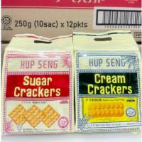 ราคา (1ถุง)ขนมปังมาเล ขนมปังกรอบ HUP SENG เครกเกอร์ ขนาด225/250กรัม (รุ่นแยกซองใน) (47000949346)