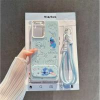 ราคา น่ารักStitchเคสโทรศัพท์สําหรับPoco C75 X7 X6 X5 X3 NFC F7 F6 F5 F4 GT M3 Pro C61 C65 IMDพับกระจกสร้อยข้อมือนุ่มปกหลัง (47651065217)