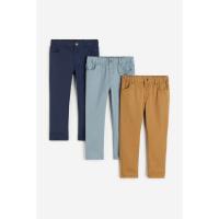 ราคา H&M(เอชแอนด์เอ็ม) กางเกงขายาวผ้าคอตตอนทวิลล์แพ็ค 3 ตัว เด็กผู้ชาย 1198506_1 (24172815047)