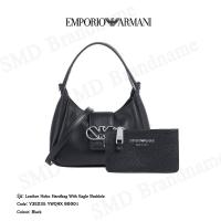 ราคา Emporio Armani กระเป๋าถือ รุ่น Leather Hobo Handbag With Eagle Bucklele Code: Y3E235 YWQ9X 80001 (40514094293)
