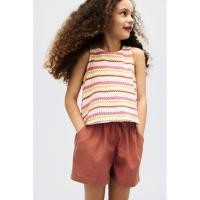 ราคา H&M(เอชแอนด์เอ็ม) กางเกงขาสั้นผ้าลินินผสม Girls Linen-blend shorts 1213790_6 (27086368829)