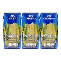 ราคา (แพ็ค 3 กล่องสุดคุ้ม) CHABAA น้ำผลไม้ชบา น้ำส้มโอและน้ำองุ่น 40% 180 มล. (9084345502)