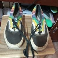 ราคา รองเท้าผ้าใบมือสองสีดำ (41154782391)