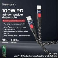ราคา REMAX RC-187C LESU PRO 100W / RC-195 LESU PD65W Fast Charging Type-C to Type-C Cable 1000mm (48854042853)