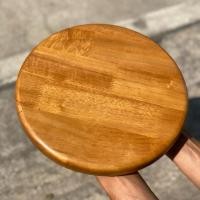 ราคา หน้าไม้กลม แป้นไม้กลมเก้าอี้ ทำสีโอ๊ค (25824549008)