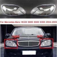 ราคา ฝาครอบไฟหน้าแบบใสกรอบโคมไฟหน้าสำหรับ Mercedes Benz S-Class W220 S600 S500 S350 S320 S280 1998-2005(4ประตู) (24518070155)