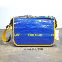 ราคา IKEA Messenger bag ใบใหญ่ กว้าง 36 ซม. จุของได้เยอะมาก ผ้าใบ เคลือบพลาสติกใสกันน้ำ (43558322762)